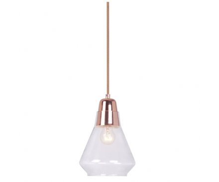 Ellise D06944 P1 Copper Glass Pendant 600x600