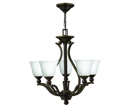 Hinkleys Bolla 5 Light Pendant Opal Glass