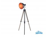 75092 Black W Gold Tripod Floor