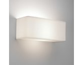 Ashino Wide White Fabric Wall Light 1166002