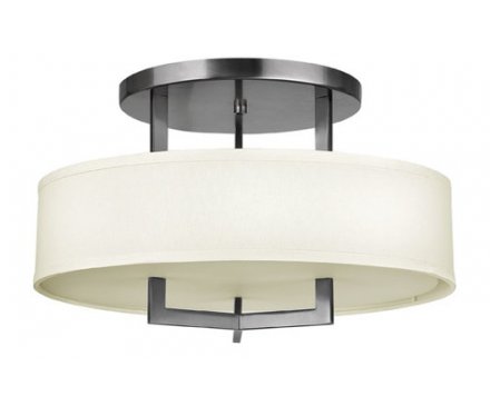 Hinkleys Hampton 3 Light Ceiling Mount Antique Nickel Finish